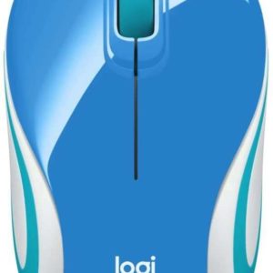 Logitech M187 Raton Inalambrico 1000dpi - 3 Botones - Uso Ambidiestro - Color Azul