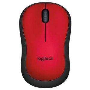 Logitech M220 Silent Raton Inalambrico 1000dpi - Silencioso - 3 Botones - Uso Ambidiestro - Color Rojo