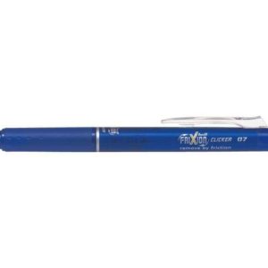 Pilot Boligrafo de gel borrable retractil Frixion Clicker - Punta de bola redonda 0.7mm - Trazo 0.4mm - Color Grip ergonomico - Azul