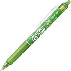 Pilot Boligrafo de Gel Borrable Retractil Frixion Clicker - Punta de Bola Redonda 0.7mm - Trazo 0.4mm - Grip Ergonomico - Color Verde Claro