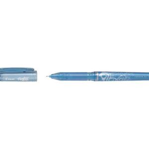 Pilot Boligrafo de gel borrable Frixion Point - Punta fina de aguja 0.5mm - Trazo 0.25mm - Grip ergonomico - Color Azul Claro