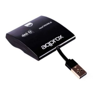 Approx Lector de DNI Electronico/Tarjeta Sanitaria - USB 2.0 - Color Negro