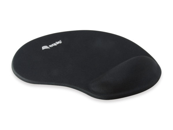 Equip Alfombrilla de Gel para Raton - Ergonomica - Reposamuñecas - 23.6x20.5x1.6 cm - Color Negro