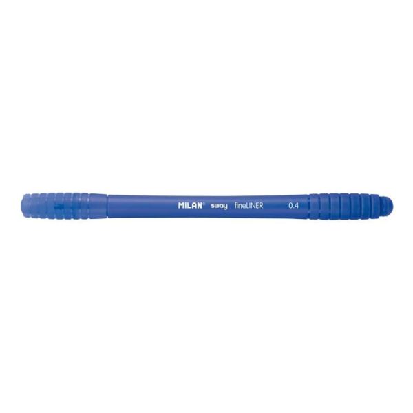 Milan Sway Fineliner Rotulador - Punta Fina 0.4mm - Ergonomico - Tinta al Agua - Color Azul