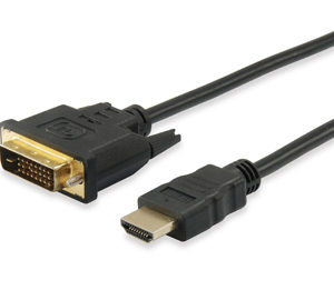 Equip Cable DVI-D 24+1 Macho a HDMI Macho - Soporta Resoluciones de Video hasta 4K/30Hz. - Longitud 5 m.