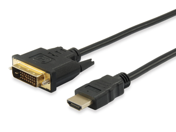 Equip Cable DVI-D 24+1 Macho a HDMI Macho - Soporta Resoluciones de Video hasta 4K/30Hz. - Longitud 5 m.