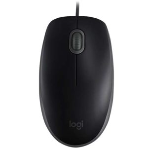 Logitech B110 Silent Raton USB 1000dpi - 3 Botones - Silencioso - Uso Ambidiestro - Cable de 1.80m - Color Negro