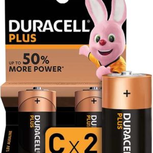 Duracell Pilas Alcalinas C Plus LR14 1.5V - 2 Unidades