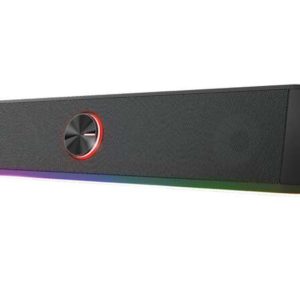 Trust Gaming GXT 619 Thorne Barra de Sonido USB 12W - Iluminacion RGB - Controles Tactiles - PC, Portatil - Entrada Jack 3.5mm - Color Negro