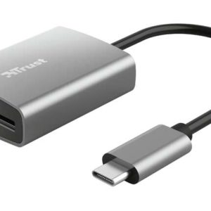 Trust Dalyx Lector de Tarjetas USB-C - SD, MicroSD - Aluminio