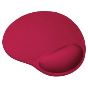 Trust BigFoot Alfombrilla Raton Ergonomica - Reposamuñecas de Gel - 23.6 x 20.5 cm - Color Rojo