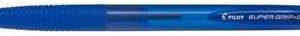 Pilot Boligrafo de Bola Retractil SuperGrip G - Punta Redonda 1.0mm - Trazo 0.4mm - Tinta de Aceite - Grip Ergonomico - Color Azul