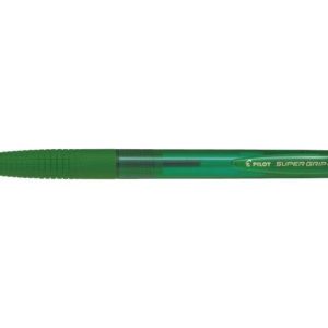 Pilot Boligrafo de Bola Retractil SuperGrip G - Punta Redonda 1.0mm - Trazo 0.4mm - Tinta de Aceite - Grip Ergonomico - Color Verde