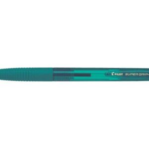 Pilot Boligrafo de Bola Retractil SuperGrip G - Punta Redonda 1.0mm - Trazo 0.4mm - Tinta de Aceite - Grip Ergonomico - Color Verde Bosque