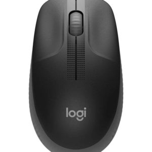 Logitech M190 Full Size Raton Inalambrico USB 1000dpi - 3 Botones - Gran Tamaño - Uso Ambidiestro - Color Negro/Gris Oscuro