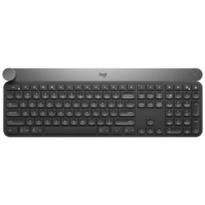 Logitech Craft Teclado Inalambrico USB con Disco Selector - Retroiluminacion - Teclas Esfericas Concavas - Color Negro