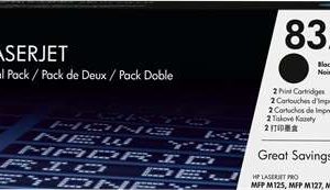 HP CF283A Negro Pack de 2 Cartuchos de Toner Originales - 83A