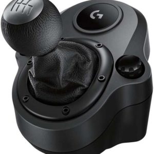 Logitech Driving Force Shifter Palanca de Cambios Compatible con PS4, Xbox One y PC - 6 Velocidades y Marcha Atras - Acero y Cuero - Montaje en Soporte