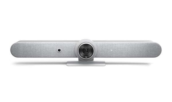 Logitech Rally Bar Sistema de Videoconferencias Ultra HD 4K PTZ WiFi - Todo en Uno - Campo Visual 90º - USB-A, USB-C, HDMI, RJ45 - Mando a Distancia - Color Blanco
