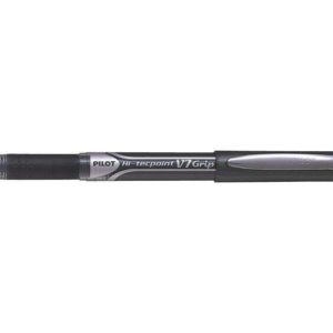 Pilot Boligrafo de Tinta Liquida Hi-Tecpoint V7 Grip - Punta Fina de Aguja 0.7mm - Trazo 0.4mm - Color Negro
