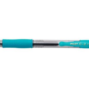 Pilot Boligrafo de Gel G2 Rollerball Retractil - Recargable - Punta de Bola Redonda 0.7mm - Trazo 0.32mm - Grip Ergonomico - Color Turquesa