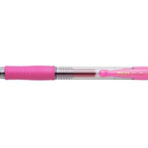 Pilot Boligrafo de Gel G2 Rollerball Retractil - Recargable - Punta de Bola Redonda 0.7mm - Trazo 0.32mm - Grip Ergonomico - Color Rosa