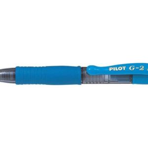 Pilot Boligrafo de Gel G2 Pixie XS Retractil - Punta de Bola Redonda 0.7mm - Trazo 0.32mm - Grip Ergonomico - Color Azul Claro
