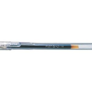 Pilot Boligrafo de Gel G1 - Recargable - Punta de Bola 0.5mm - Trazo 0.3mm - Cuerpo Transparente - Color Azul