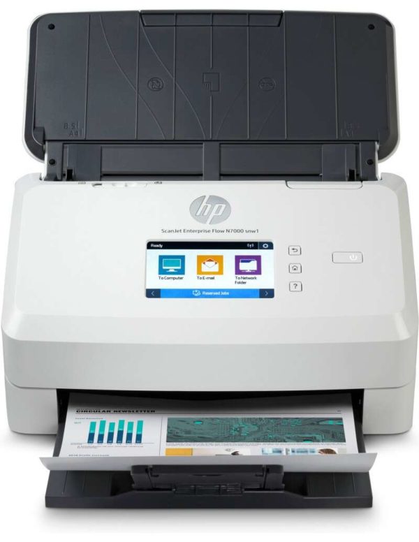 HP ScanJet Enterprise Flow 7000 snw1 Escaner Documental WiFi - Hasta 75ppm - Alimentador Automatico - Doble Cara