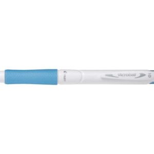 Pilot Boligrafo de Bola Retractil Acroball PureWhite - Recargable - Fabricado con Plastico Reciclado - Punta Redonda 1mm - Trazo 0.28mm - Grip Ergonomico - Color Azul Claro