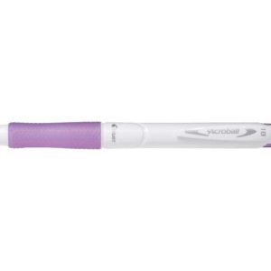 Pilot Boligrafo de Bola Retractil Acroball PureWhite - Recargable - Fabricado con Plastico Reciclado - Punta Redonda 1mm - Trazo 0.28mm - Grip Ergonomico - Color Violeta