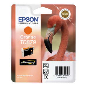 Epson T0879 Naranja Cartucho de Tinta Original - C13T08794010