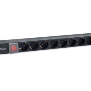 Equip Regleta 8 Shuckos para Montaje en Rack 19" 1U - Interruptor On/Off - Cable de 1.80m