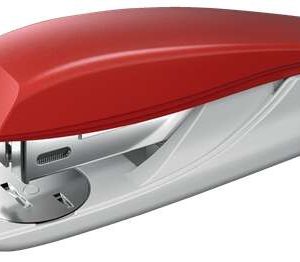 Petrus 210 Grapadora - Hasta 25 Hojas - Extrae Grapas Integrado - Grapado Abierto, Cerrado y Clavado - Color Rojo