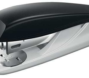 Petrus 210 Grapadora - Hasta 25 Hojas - Extrae Grapas Integrado - Grapado Abierto, Cerrado y Clavado - Color Negro