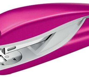 Petrus 635 Grapadora Metalica - Hasta 30 Hojas - Extraegrapas Integrado - Grapado Cerrado, Abierto y Clavado - Color Fucsia Metalizado