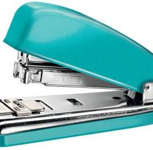 Petrus 226 Grapadora Metalica - Hasta 30 Hojas - Grapado Cerrado, Abierto y Clavado - Color Turquesa Metalizado
