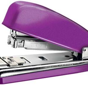 Petrus 226 Grapadora Metalica - Hasta 30 Hojas - Grapado Cerrado, Abierto y Clavado - Color Violeta Metalizado