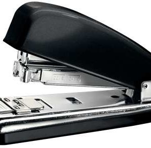 Petrus 226 Grapadora Metalica - Hasta 30 Hojas - Grapado Cerrado, Abierto y Clavado - Color Negro Metalizado