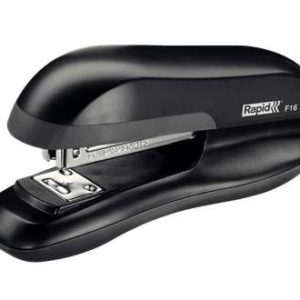 Rapid F16 Grapadora de Sobremesa - Hasta 30 Hojas - Grapado Abierto, Cerrado y Clavado - Color Negro