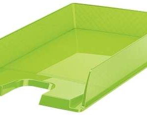 Esselte Europost Bandeja Portadocumentos - Plastico Transparente - Formato Vertical - A4 - Color Verde Transparente
