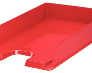 Esselte Europost Vivida Bandeja Portadocumentos -  Formato Vertical - A4 - Espacio para Etiqueta Identificativa - Color Rojo