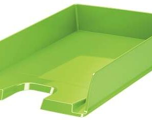 Esselte Europost Vivida Bandeja Portadocumentos - Formato Vertical - A4 - Espacio para Etiqueta Identificativa - Color Verde