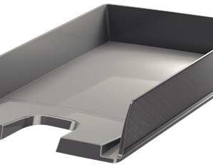 Esselte Europost Bandeja Portadocumentos -  Formato Vertical - A4 - Espacio para Etiqueta Identificativa - Color Gris