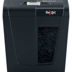Rexel Secure S5 Destructora de Papel Manual Corte en Tiras - Destruye hasta 5 Hojas - 10L