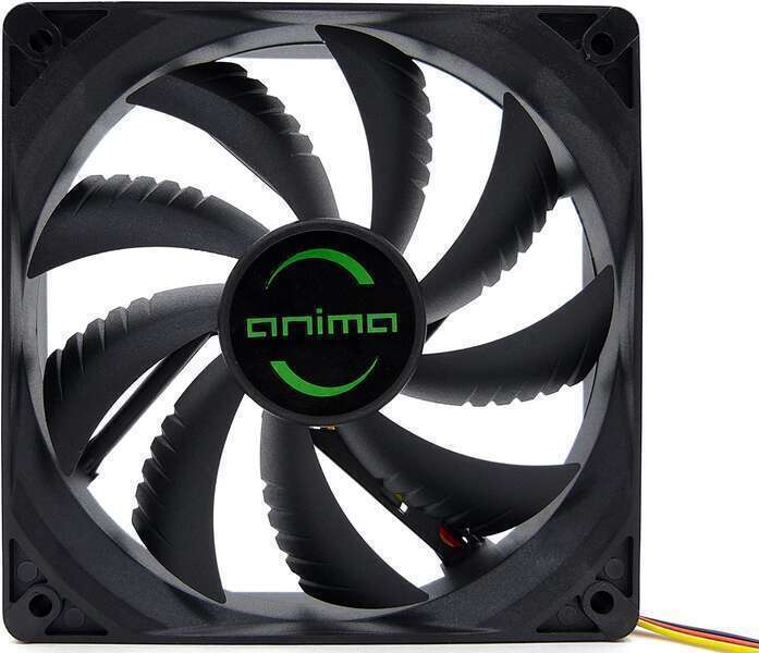 Tacens Anima AF8 Ventilador 80mm - Carcasa y Aspas Negras - Velocidad Max. 1800rpm