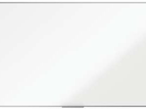 Nobo Essence Pizarra de Melamina 2400x1200mm - Marco de Aluminio Anodizado - Bandeja para Rotuladores - Color Blanco
