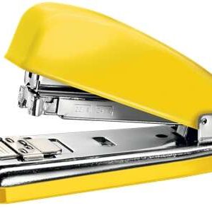 Petrus 226 Grapadora Metalica - Hasta 30 Hojas - Grapado Cerrado, Abierto y Clavado - Color Amarillo Metalizado