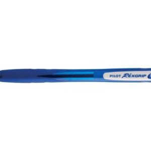 Pilot Boligrafo de Bola Retractil Rexgrip BeGreen - Punta Redonda 1mm - Trazo 0.27mm - 77% de Plastico Reciclado - Recargable - Grip Ergonomico - Color Azul