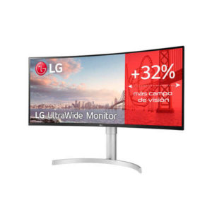 LG Monitor Curvo LED 35" IPS UltraWide UWQHD 100Hz FreeSync - Respuesta 5ms - Altavoces 14W - Angulo de Vision 178º - 21:9 - USB-C, USB-A, HDMI, DisplayPort - VESA 100x100mm
